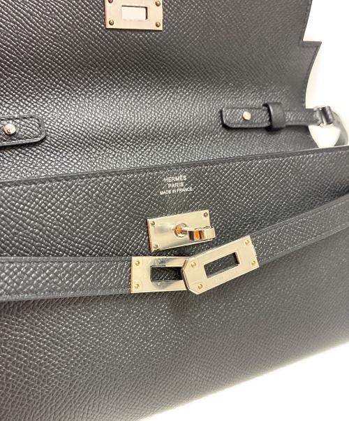 HERMES（エルメス）HERMES (エルメス) ケリートゥーゴー/Kelly to go Wallet Noir Black ブラックの古着・服飾アイテム