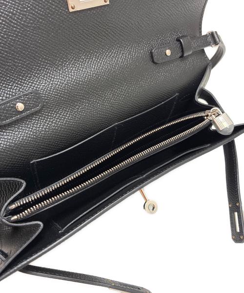 HERMES（エルメス）HERMES (エルメス) ケリートゥーゴー/Kelly to go Wallet Noir Black ブラックの古着・服飾アイテム