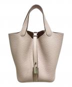 HERMESエルメス）の古着「ピコタンロックPM/トリヨンクレマンス/ローズサクラ/Ｗ刻印2024年製/シルバー金具」｜モークベール