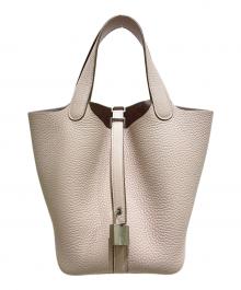 HERMES（エルメス）の古着「ピコタンロックPM/トリヨンクレマンス/ローズサクラ/Ｗ刻印2024年製/シルバー金具」｜モークベール