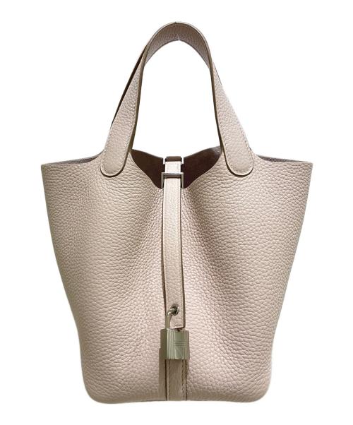 HERMES（エルメス）HERMES (エルメス) ピコタンロックPM/トリヨンクレマンス/ローズサクラ/Ｗ刻印2024年製/シルバー金具 モークベール サイズ:PMの古着・服飾アイテム
