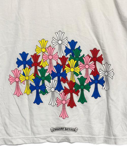 CHROME HEARTS（クロムハーツ）CHROME HEARTS (クロムハーツ) マルチカラーセメタリークロスTシャツ ホワイト サイズ:Lの古着・服飾アイテム