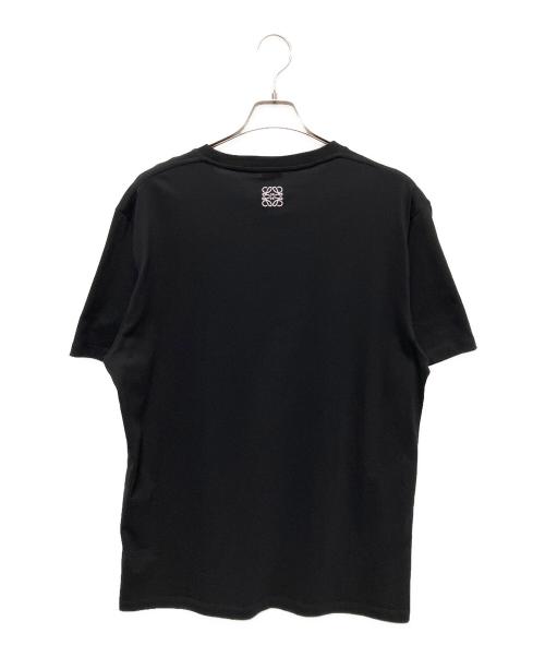 LOEWE（ロエベ）LOEWE (ロエベ) 21SS Pansy T-Shirt/パンジーロゴ刺繍プリント 半袖Tシャツ ブラック サイズ:Mの古着・服飾アイテム