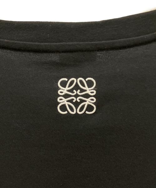 LOEWE（ロエベ）LOEWE (ロエベ) 21SS Pansy T-Shirt/パンジーロゴ刺繍プリント 半袖Tシャツ ブラック サイズ:Mの古着・服飾アイテム