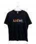 LOEWE（ロエベ）の古着「21SS Pansy T-Shirt/パンジーロゴ刺繍プリント 半袖Tシャツ」｜ブラック