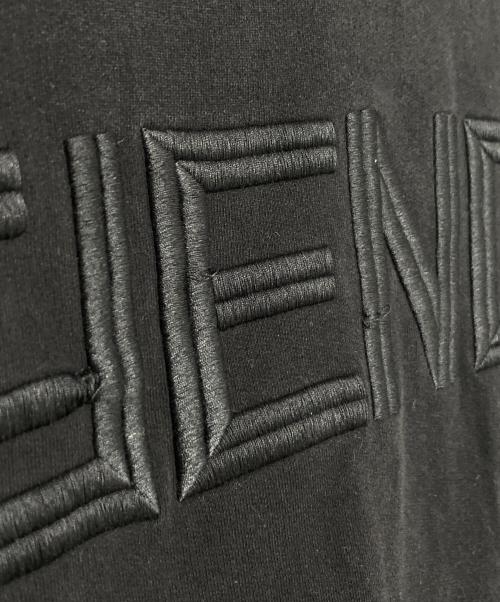 FENDI（フェンディ）FENDI (フェンディ) ロゴ刺繍スウェットシャツ ブラック サイズ:Lの古着・服飾アイテム