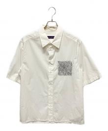 LOUIS VUITTON（ルイ ヴィトン）の古着「22AW プレースドエンブロイダリーシャツ」｜ホワイト