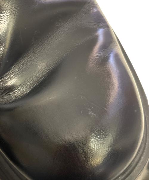 PRADA（プラダ）PRADA (プラダ) モノリス ブラッシュドレザー チェルシーブーツ サイドゴアブーツ ブラック サイズ:7の古着・服飾アイテム