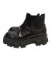 PRADA (プラダ) モノリス ブラッシュドレザー チェルシーブーツ サイドゴアブーツ ブラック サイズ:7：55000円
