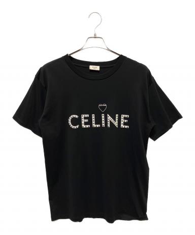 【未使用】CELINE（セリーヌ）／スタッズ付きロゴTシャツ（ブラック／S） 1094001059104266_01_4509w.jpeg