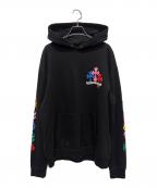 CHROME HEARTSクロムハーツ）の古着「MLTCOL CEM CRS HD PLVR/マルチセメタリークロスパーカー」｜ブラック