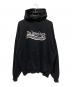 BALENCIAGA（バレンシアガ）の古着「23AW ダメージキャンペーンロゴパーカー」｜ブラック