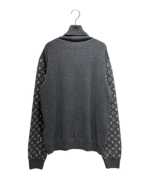 LOUIS VUITTON（ルイ ヴィトン）LOUIS VUITTON (ルイ ヴィトン) モノグラムスリーブタートルネックニット グレー サイズ:L 未使用品の古着・服飾アイテム