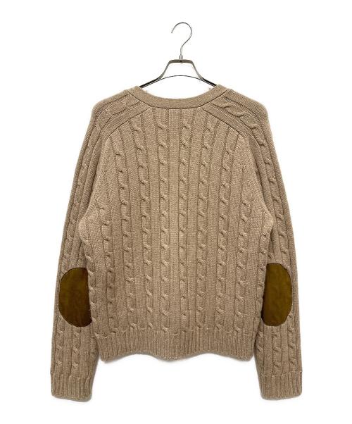 CELINE（セリーヌ）CELINE (セリーヌ) トリオンフカシミヤカーディガン　	2AD5G362W ブラウン サイズ:Mの古着・服飾アイテム