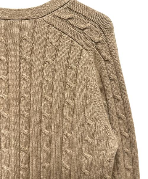 CELINE（セリーヌ）CELINE (セリーヌ) トリオンフカシミヤカーディガン　	2AD5G362W ブラウン サイズ:Mの古着・服飾アイテム