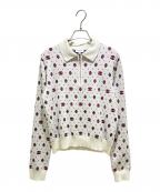 CHANELシャネル）の古着「ハーフジップノルディックニット」｜ホワイト