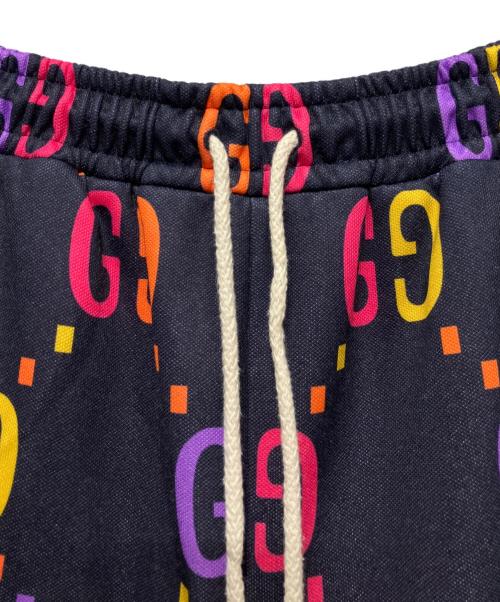 GUCCI（グッチ）GUCCI (グッチ) Jumbo GG technical jersey shorts/GGトラックハーフパンツ ネイビー サイズ:Mの古着・服飾アイテム