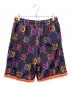 GUCCI (グッチ) Jumbo GG technical jersey shorts/GGトラックハーフパンツ ネイビー サイズ:M：55000円