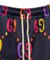 中古・古着 GUCCI (グッチ) Jumbo GG technical jersey shorts/GGトラックハーフパンツ ネイビー サイズ:M：55000円