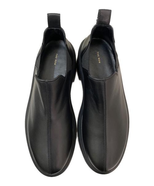 THE ROW（ザ ロウ）THE ROW (ザ ロウ) Robin leather platform ankle boots ブラック サイズ:38の古着・服飾アイテム