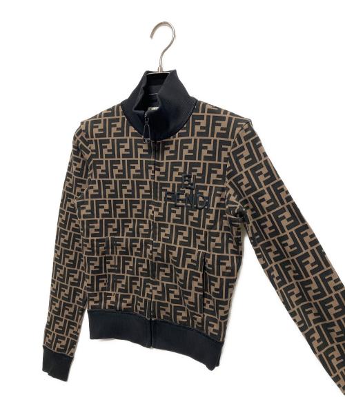 FENDI（フェンディ）FENDI (フェンディ) ズッカトラックジャケット ブラウン サイズ:XXSの古着・服飾アイテム