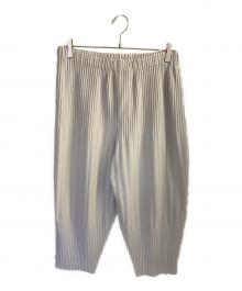 HOMME PLISSE ISSEY MIYAKE（オム プリッセ イッセイ ミヤケ）の古着「プリーツパンツ」｜グレー