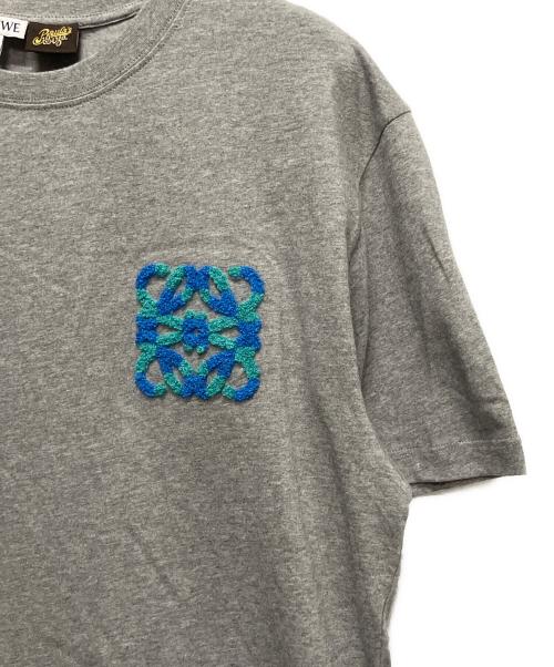 LOEWE（ロエベ）LOEWE (ロエベ) アナグラム刺繍Tシャツ/リラックスフィットTシャツ グレー サイズ:XXSの古着・服飾アイテム