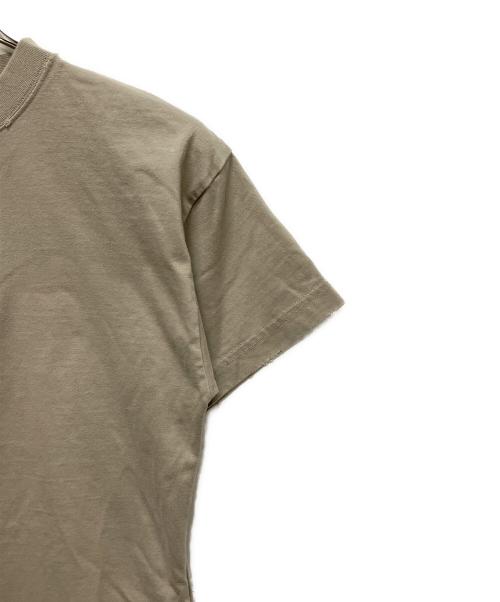 BALENCIAGA（バレンシアガ）BALENCIAGA (バレンシアガ) ダメージ加工ロゴTシャツ カーキ サイズ:XSの古着・服飾アイテム