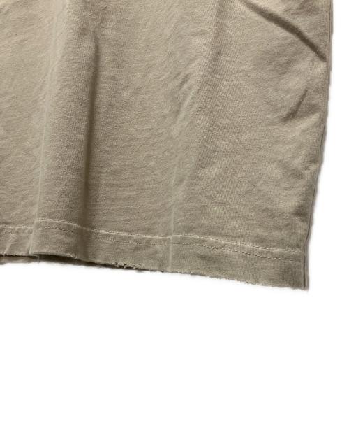 BALENCIAGA（バレンシアガ）BALENCIAGA (バレンシアガ) ダメージ加工ロゴTシャツ カーキ サイズ:XSの古着・服飾アイテム
