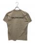 BALENCIAGA (バレンシアガ) ダメージ加工ロゴTシャツ カーキ サイズ:XS：50000円