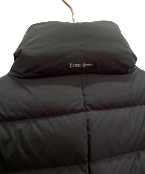 HERNO（ヘルノ）HERNO (ヘルノ) フーデッド ダウンコート ブラック サイズ:40の古着・服飾アイテム