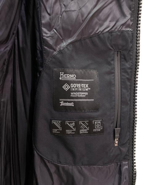 HERNO（ヘルノ）HERNO (ヘルノ) フーデッド ダウンコート ブラック サイズ:40の古着・服飾アイテム