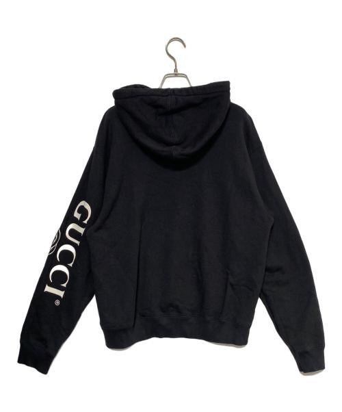 GUCCI（グッチ）GUCCI (グッチ) ハーフジップパーカー ブラック サイズ:Sの古着・服飾アイテム