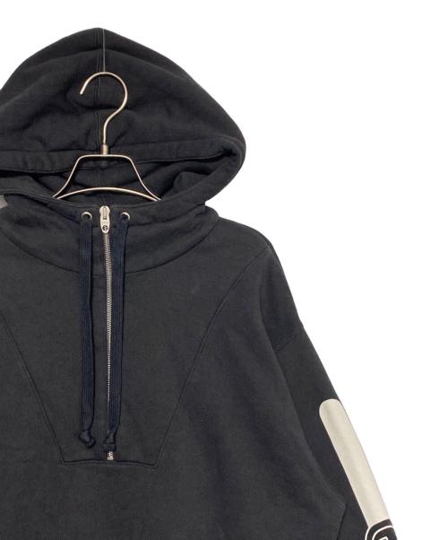 GUCCI（グッチ）GUCCI (グッチ) ハーフジップパーカー ブラック サイズ:Sの古着・服飾アイテム