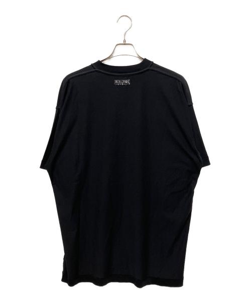 VETEMENTS（ヴェトモン）VETEMENTS (ヴェトモン) 22SS ALL BLACK INSIDE OUT T-SHIRT オールブラックインサイドアウト半袖Tシャツ ブラック サイズ:Sの古着・服飾アイテム