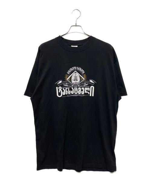 VETEMENTS（ヴェトモン）VETEMENTS (ヴェトモン) 19SS Secret SocietyTシャツ ブラック サイズ:Mの古着・服飾アイテム