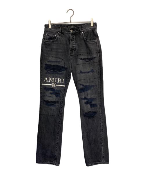 AMIRI（アミリ）AMIRI (アミリ) ダメージ加工デニムパンツ ブラック サイズ:W29の古着・服飾アイテム