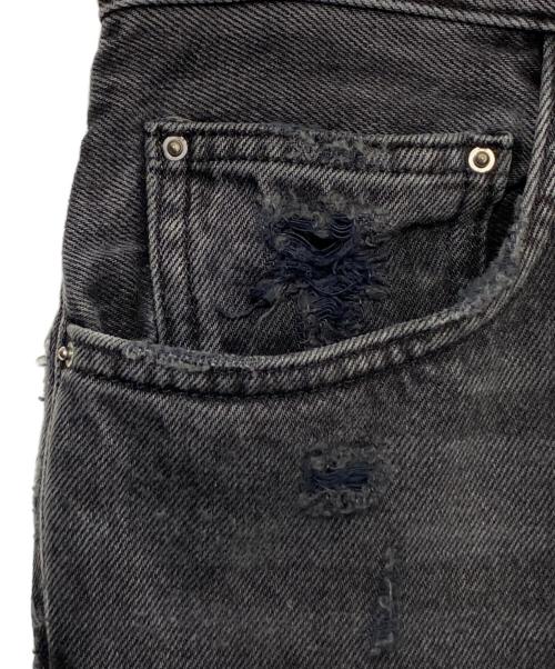 AMIRI（アミリ）AMIRI (アミリ) ダメージ加工デニムパンツ ブラック サイズ:W29の古着・服飾アイテム