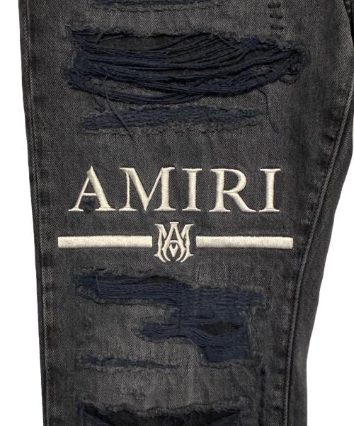 AMIRI（アミリ）AMIRI (アミリ) ダメージ加工デニムパンツ ブラック サイズ:W29の古着・服飾アイテム