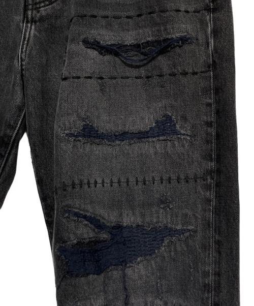 AMIRI（アミリ）AMIRI (アミリ) ダメージ加工デニムパンツ ブラック サイズ:W29の古着・服飾アイテム