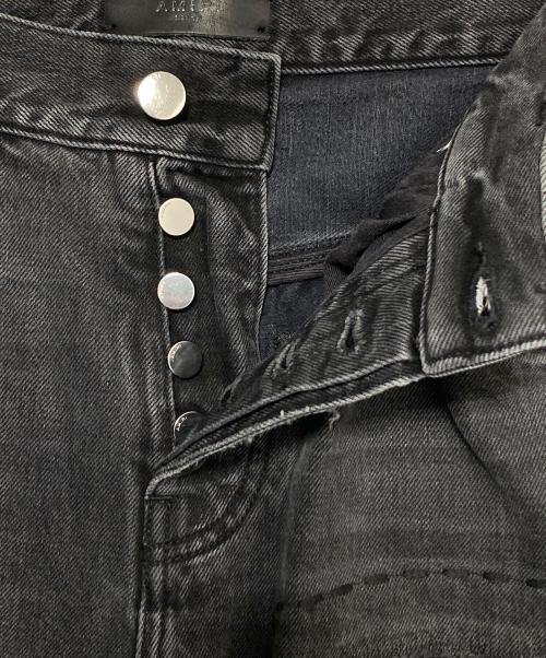 AMIRI（アミリ）AMIRI (アミリ) ダメージ加工デニムパンツ ブラック サイズ:W29の古着・服飾アイテム