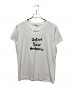 CELINEセリーヌ）の古着「UNLOCK YOUR FANTASIES/コーディ・デフランコ Tシャツ」｜ホワイト