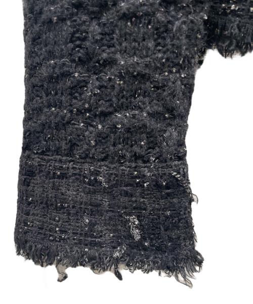 CHANEL（シャネル）CHANEL (シャネル) ツイードカーディガン ブラック サイズ:40の古着・服飾アイテム