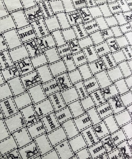 HERMES（エルメス）HERMES (エルメス) ボルデュックチェックマイクロ Tシャツ ホワイト サイズ:38の古着・服飾アイテム