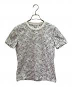 HERMESエルメス）の古着「ボルデュックチェックマイクロ Tシャツ」｜ホワイト