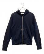 Thom Browneトムブラウン）の古着「4 Bar Zip-Up Hoodie(4バージップフーディ)」｜ネイビー
