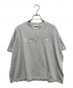 MONCLERモンクレール）の古着「T-SHIRT GIROCOLLO/ロゴカットソー」｜グレー
