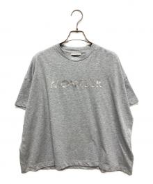 MONCLER（モンクレール）の古着「T-SHIRT GIROCOLLO/ロゴカットソー」｜グレー