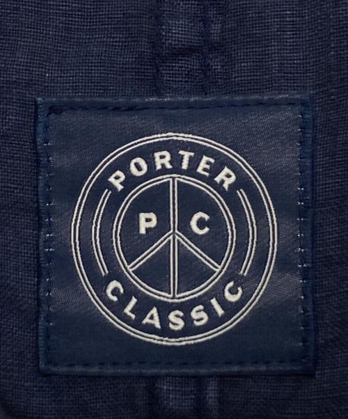 Porter Classic（ポータークラシック）Porter Classic (ポータークラシック) ノーカラーリネンシャツ インディゴ サイズ:1の古着・服飾アイテム