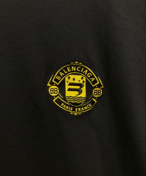 BALENCIAGA（バレンシアガ）BALENCIAGA (バレンシアガ) ロゴワッペンTシャツ ネイビー サイズ:Sの古着・服飾アイテム